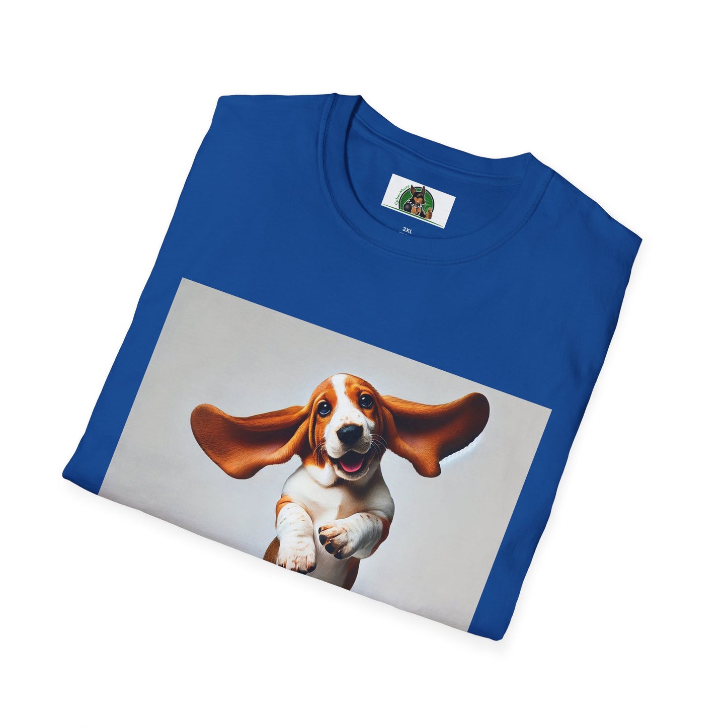 Bassett Hound T-Shirt - Dancing Dog Design T-Shirt Printify