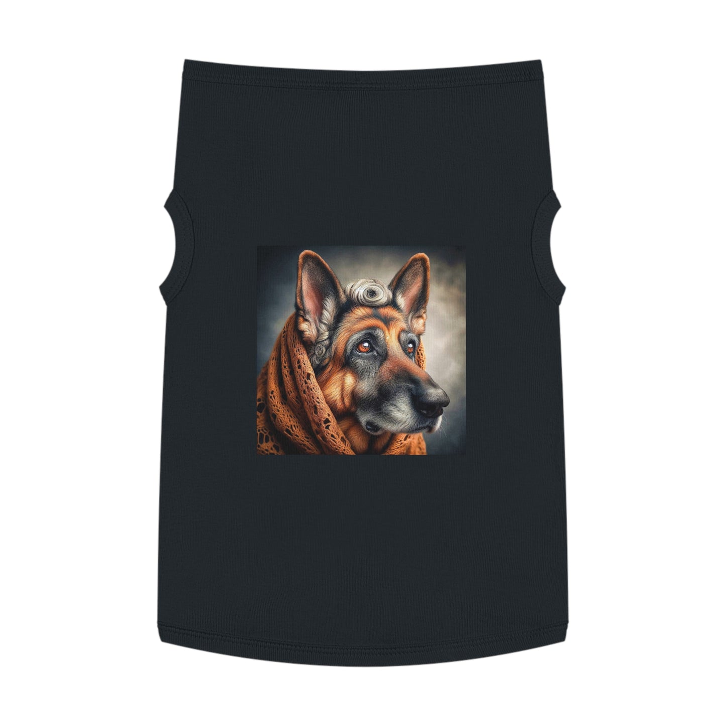 German Shepherd old man shirt Pets Printify XL Black