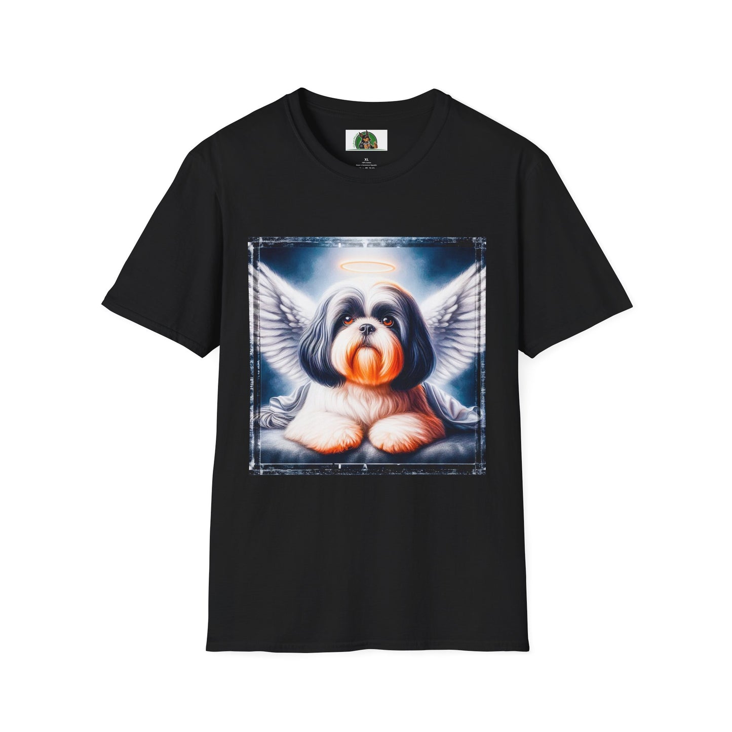 Shih Tzu Heaven anf clouds shirt T-Shirt Printify XS Black