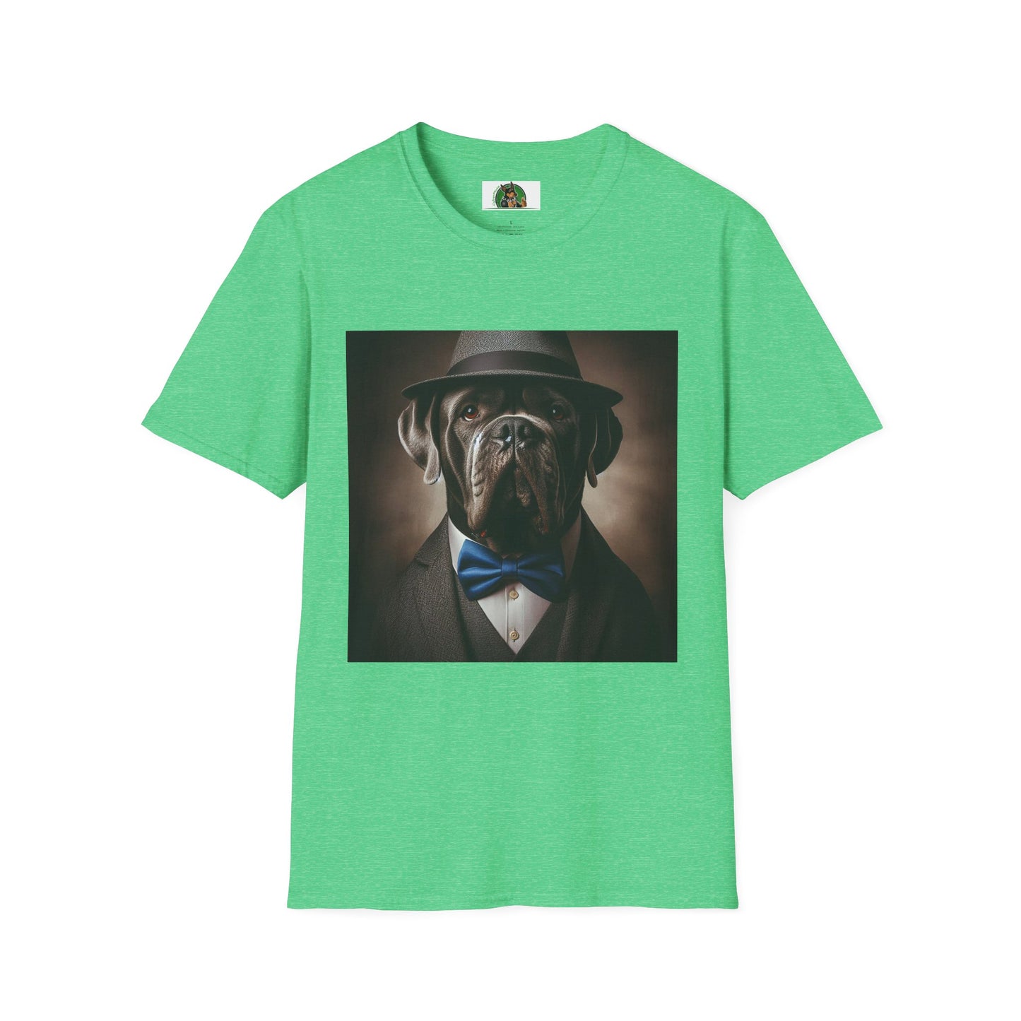 Cane Corso Dapper Dog TShirt T-Shirt Printify S Heather Irish Green