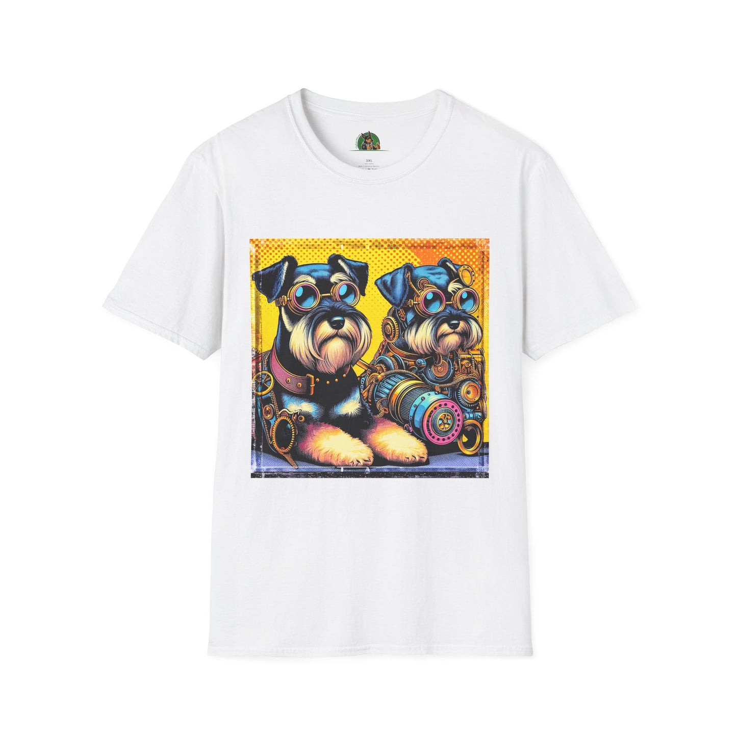 Miniature Schnauzer steam punk cuties shirt T-Shirt Printify XS White
