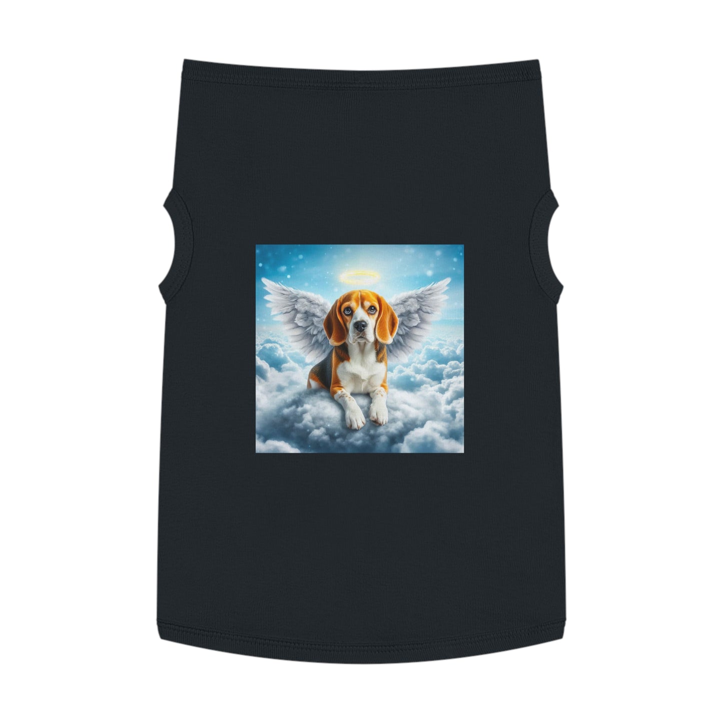 Pet Tank Top Beagle Angel In Cloud Pets Printify
