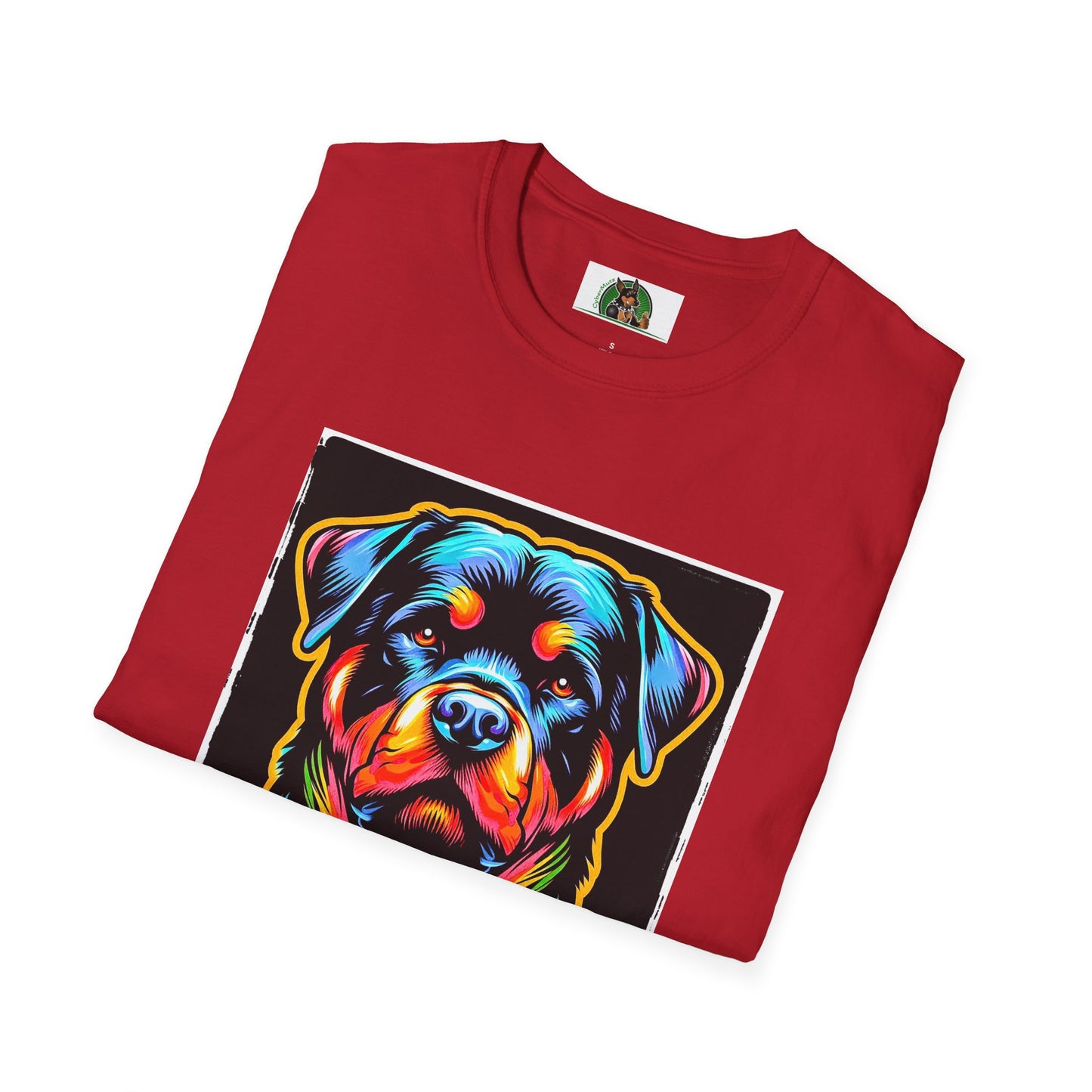 Rottweiler colorful puppy shirt