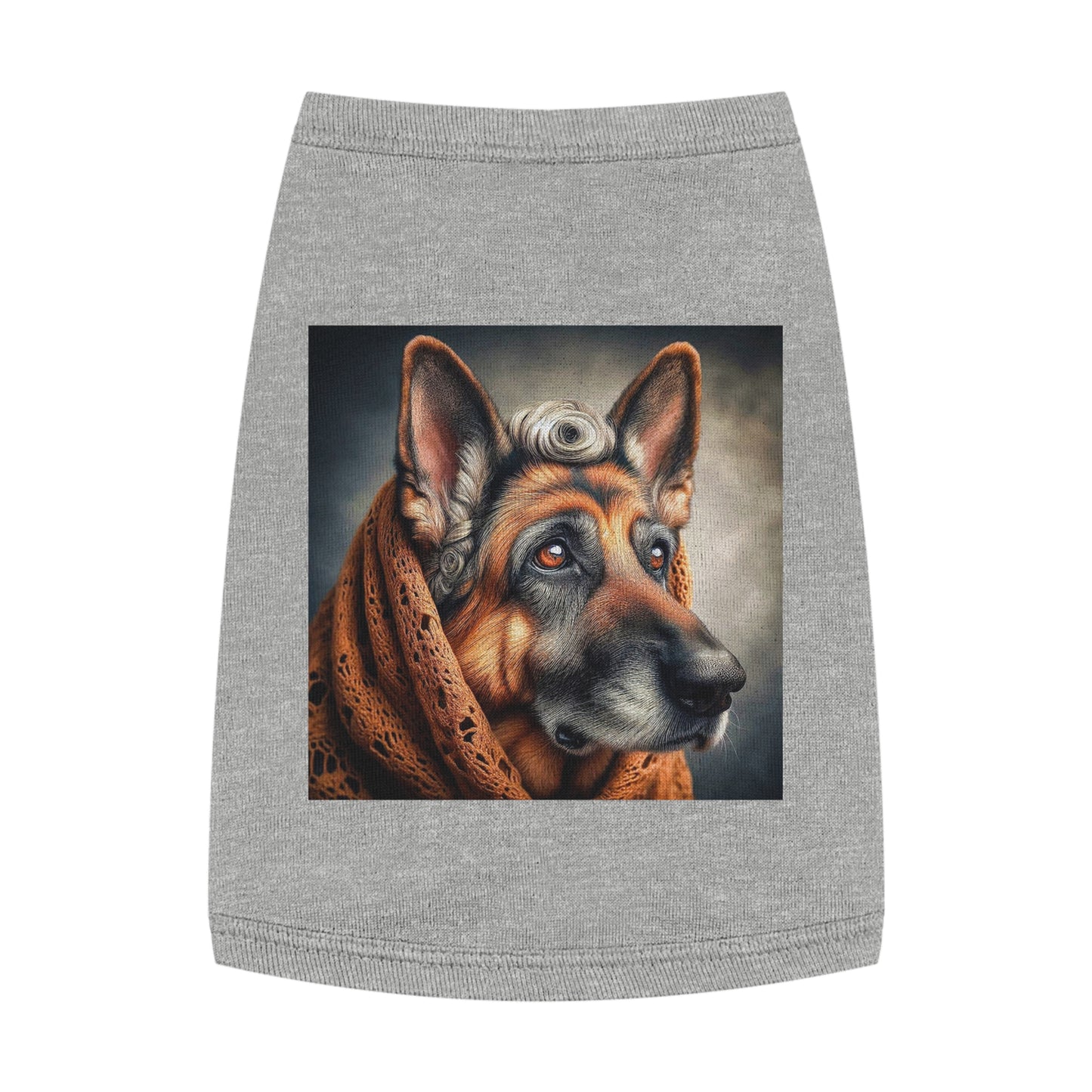 German Shepherd old man shirt Pets Printify M Heather