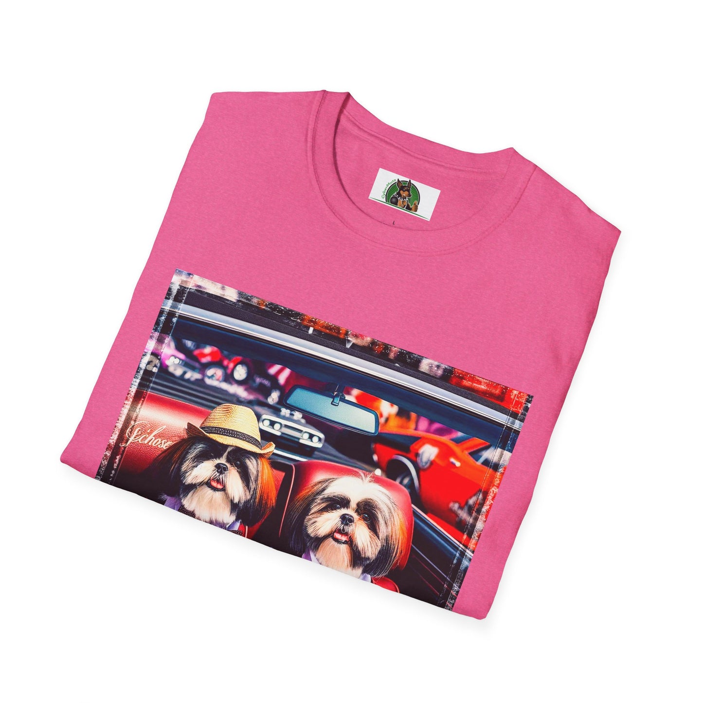 Wacky Shih Tzu driving frirbfs