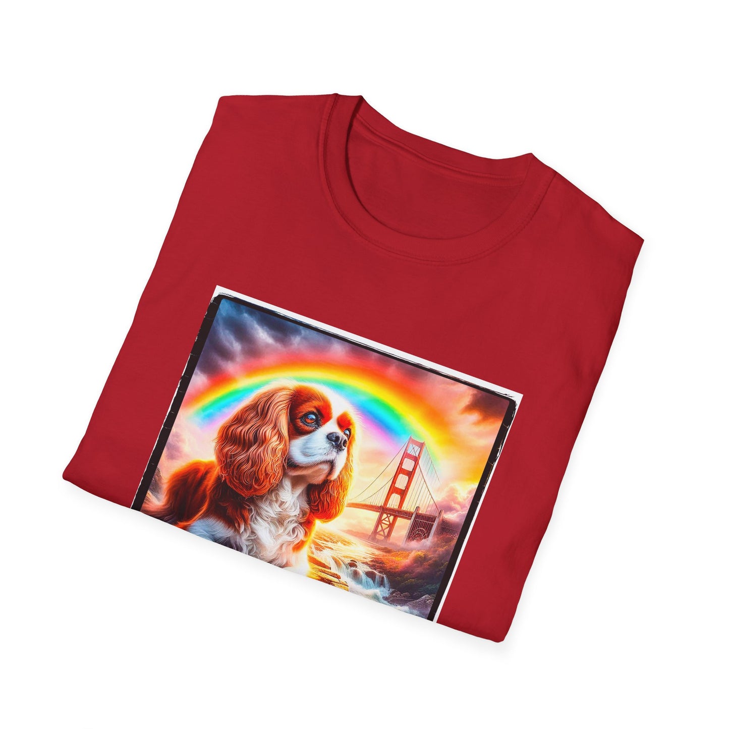 Cavalier King Charles Spaniel Rainbow Bridge TShirt