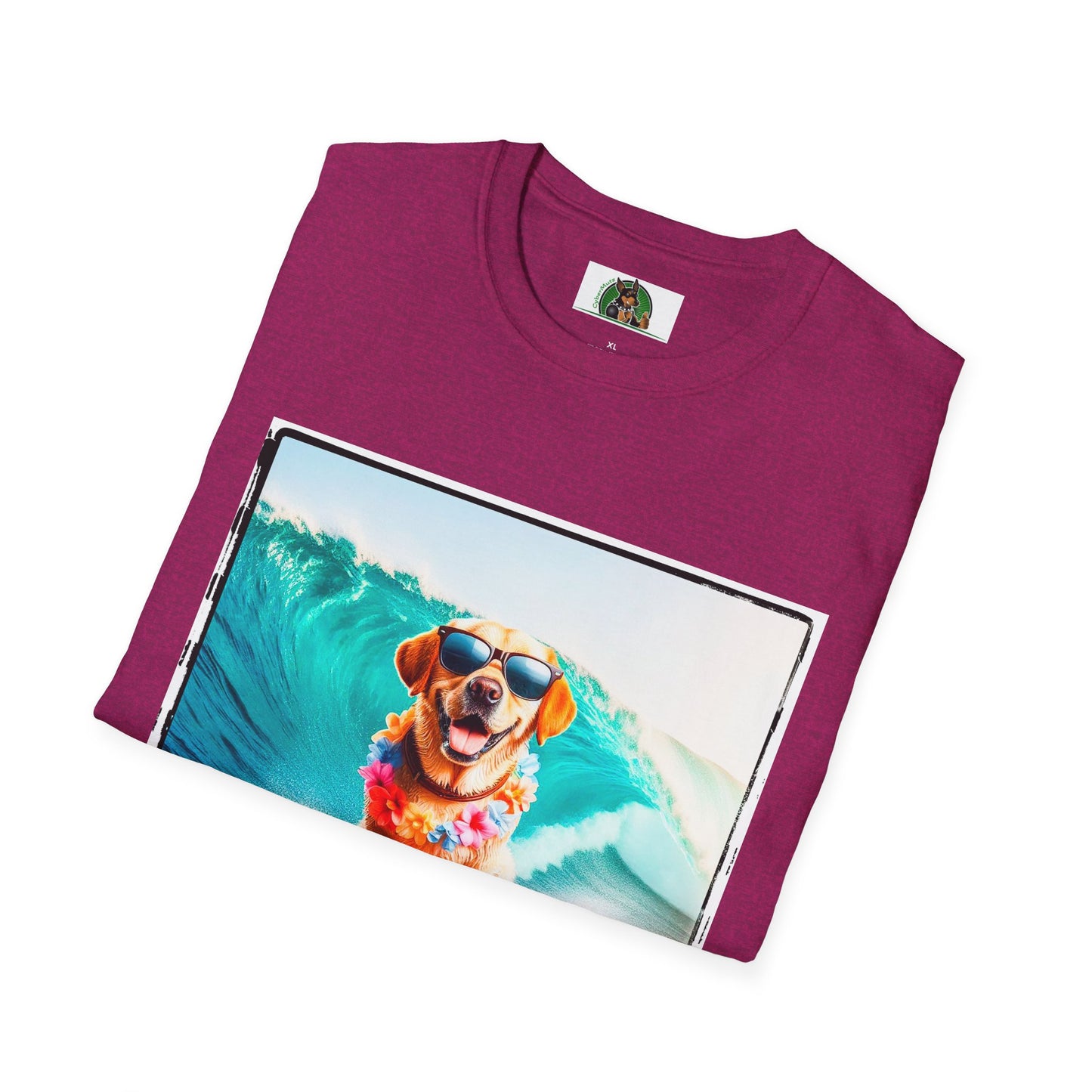 Labrador Retriever crashing waves shirt