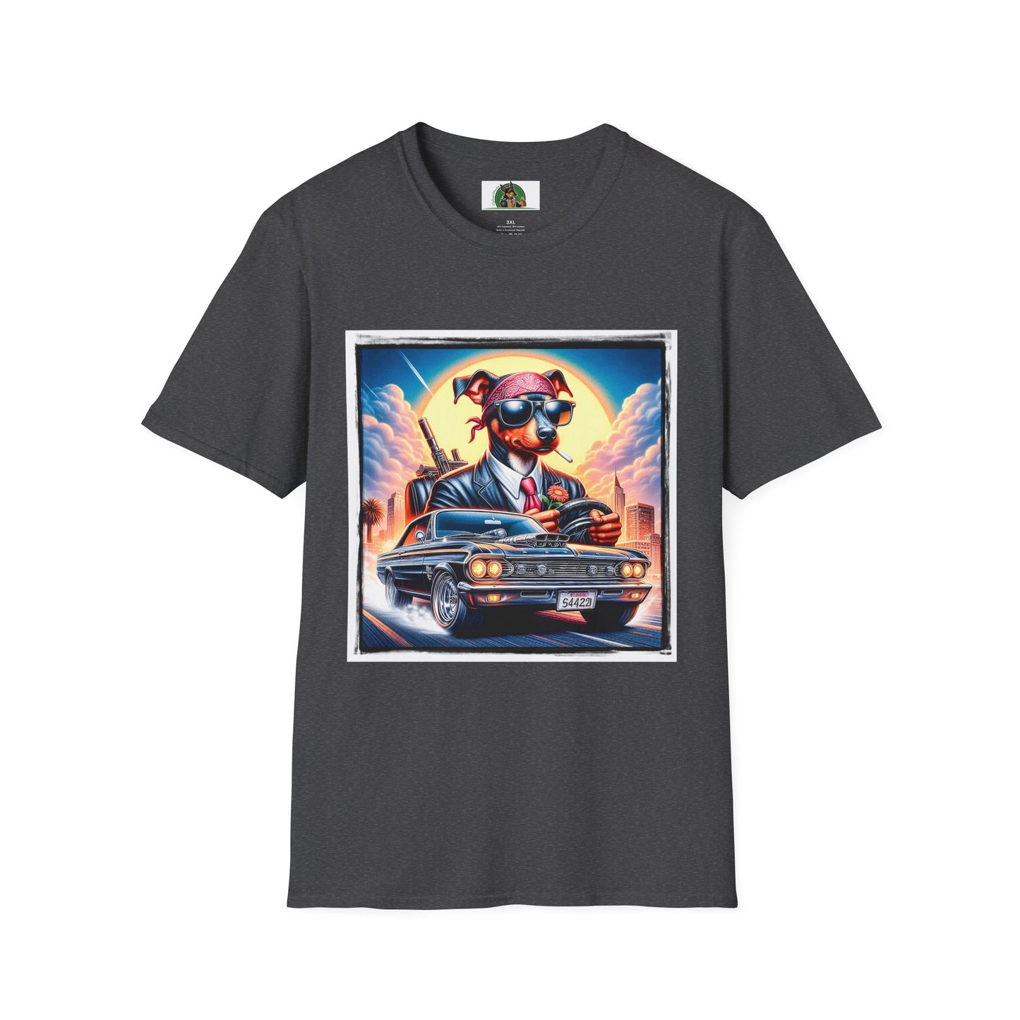 Wacky Min Pin T-Shirt T-Shirt Printify XS Dark Heather
