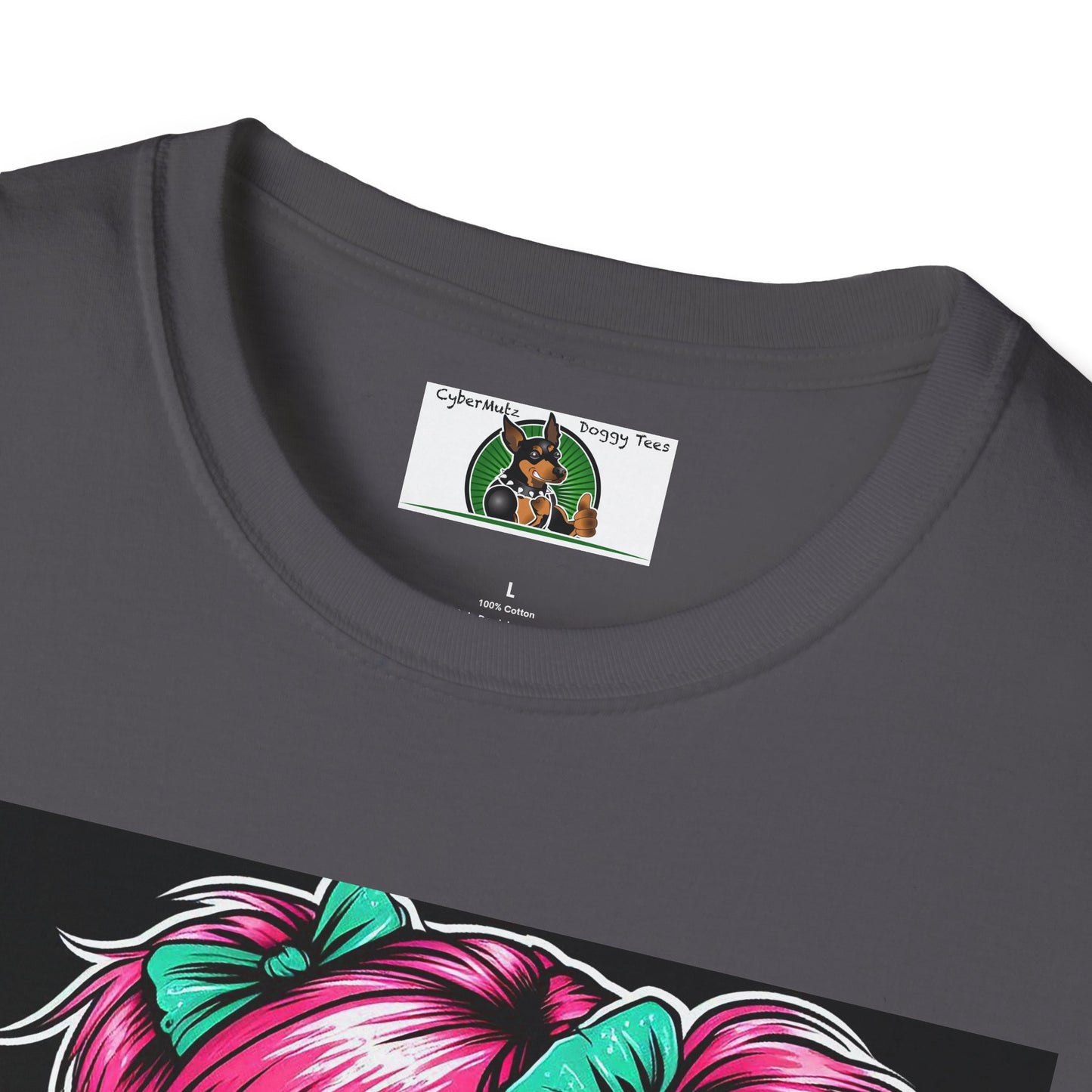 Zombie Pinup Girl with Flowers T-Shirt Printify
