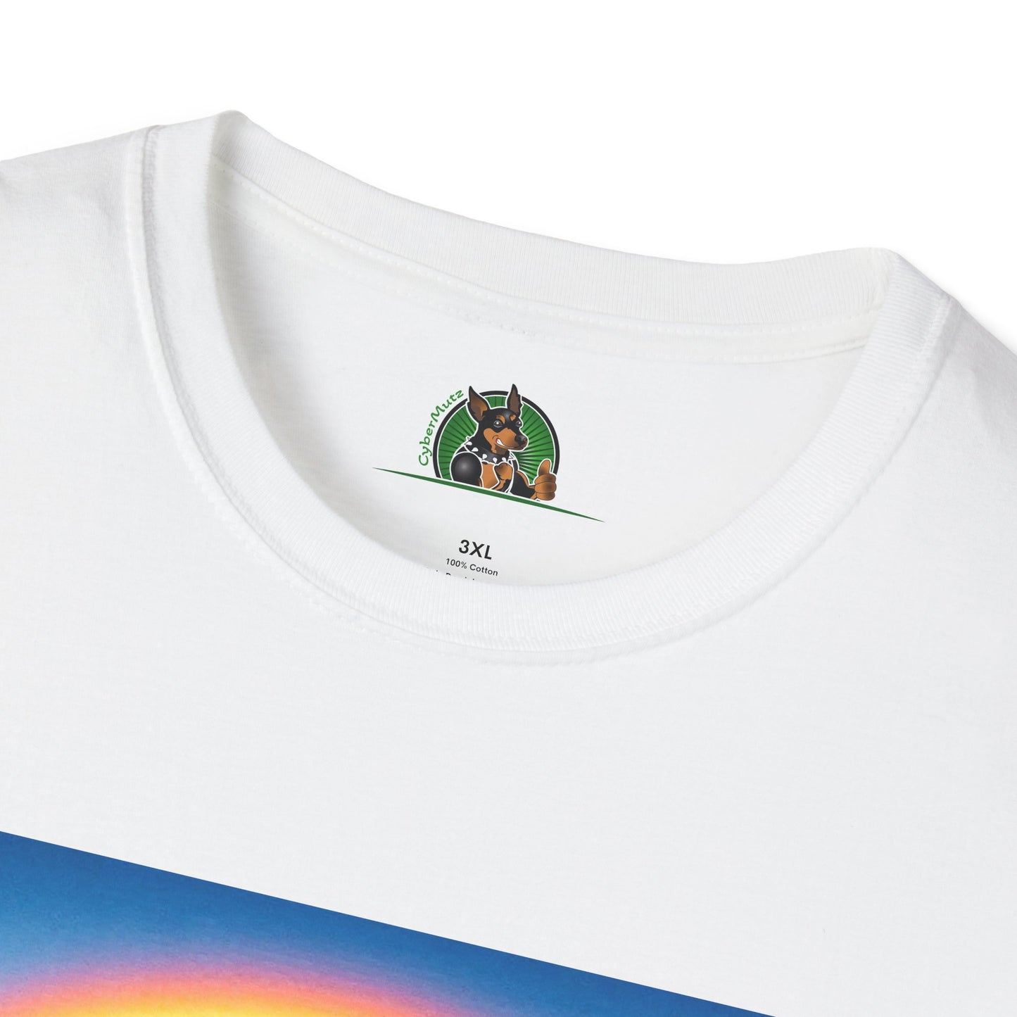 Dachshund rainbow bridge t shirt T-Shirt Printify
