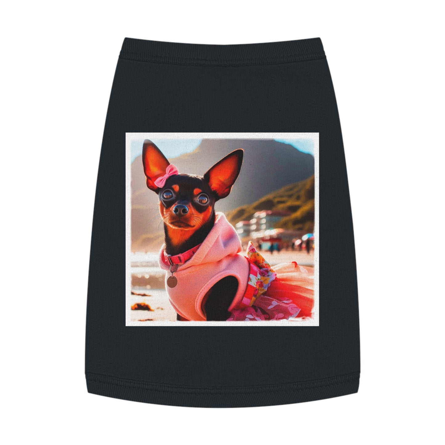 Dog Tank Top - Min Pin pink beauty Pets Printify