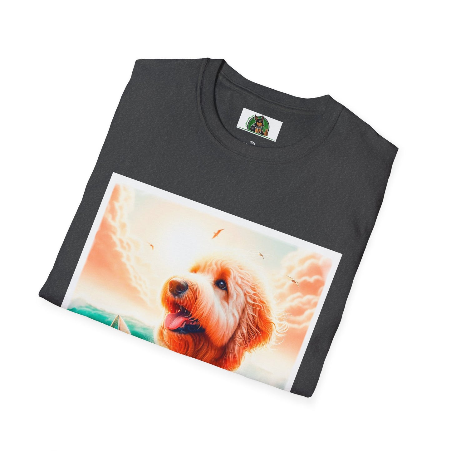 Golden Doodle pretty surfer shirt T-Shirt Printify