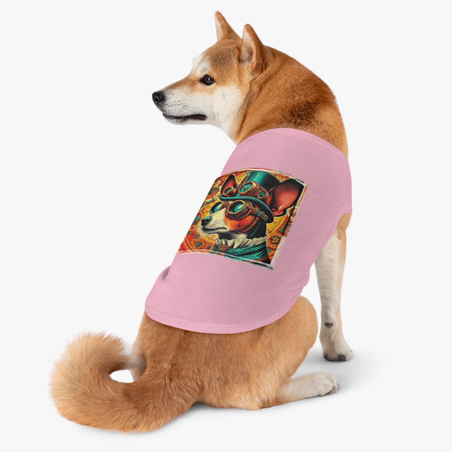 Pet Tank Top Rat Terrier steam punk