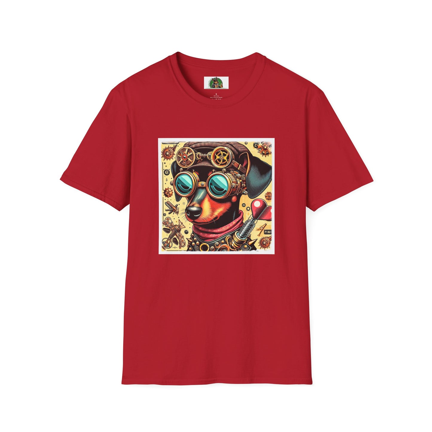 Min Pin T-Shirt steam punk fun T-Shirt Printify S Cherry Red