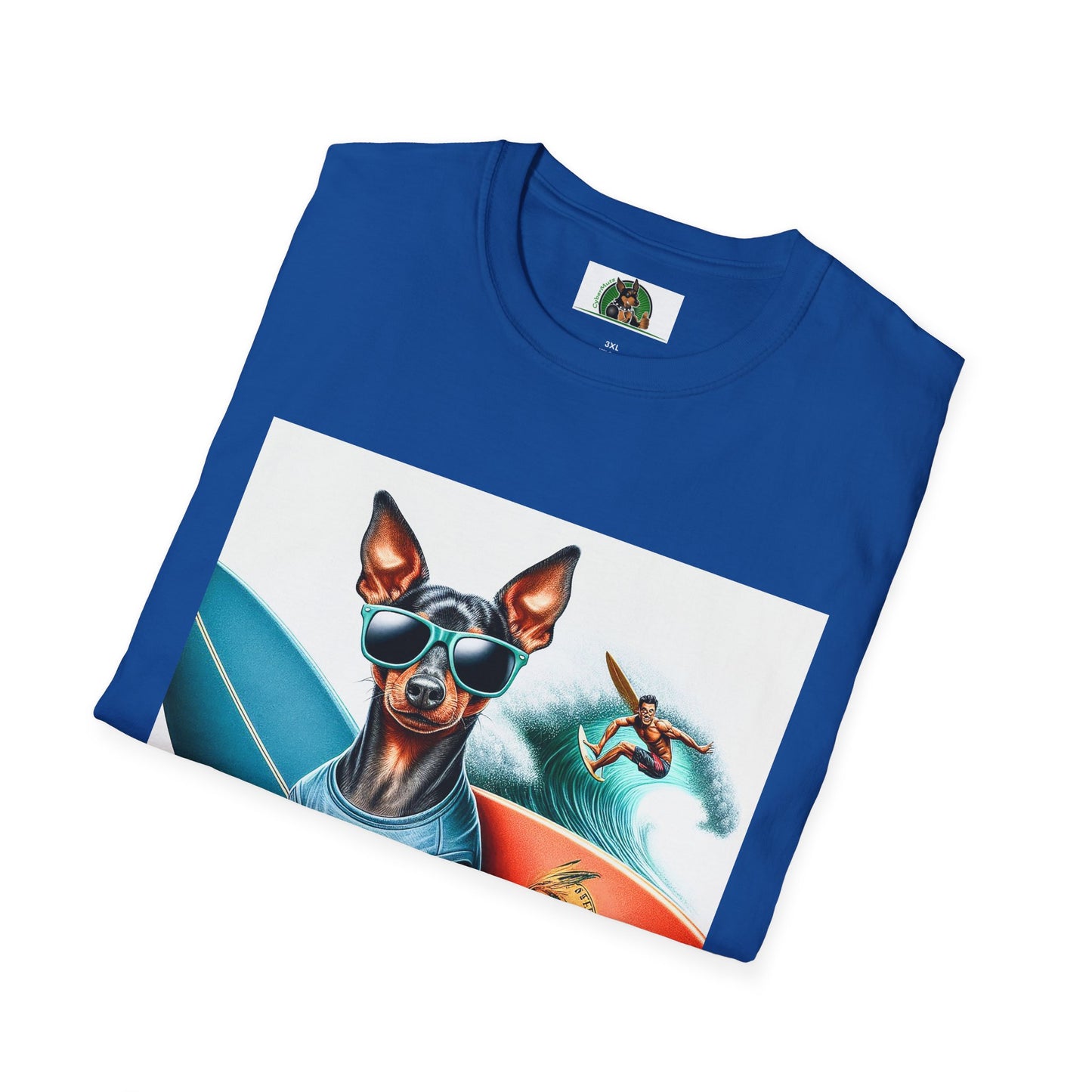 Min Pin T-Shirt surfing boy T-Shirt Printify