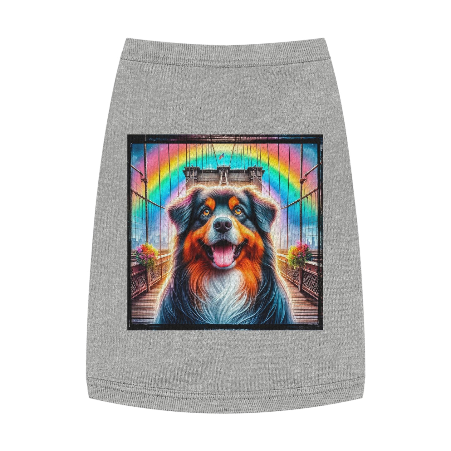 Pet Tank Top Australian Shepherd Pets Printify M Heather