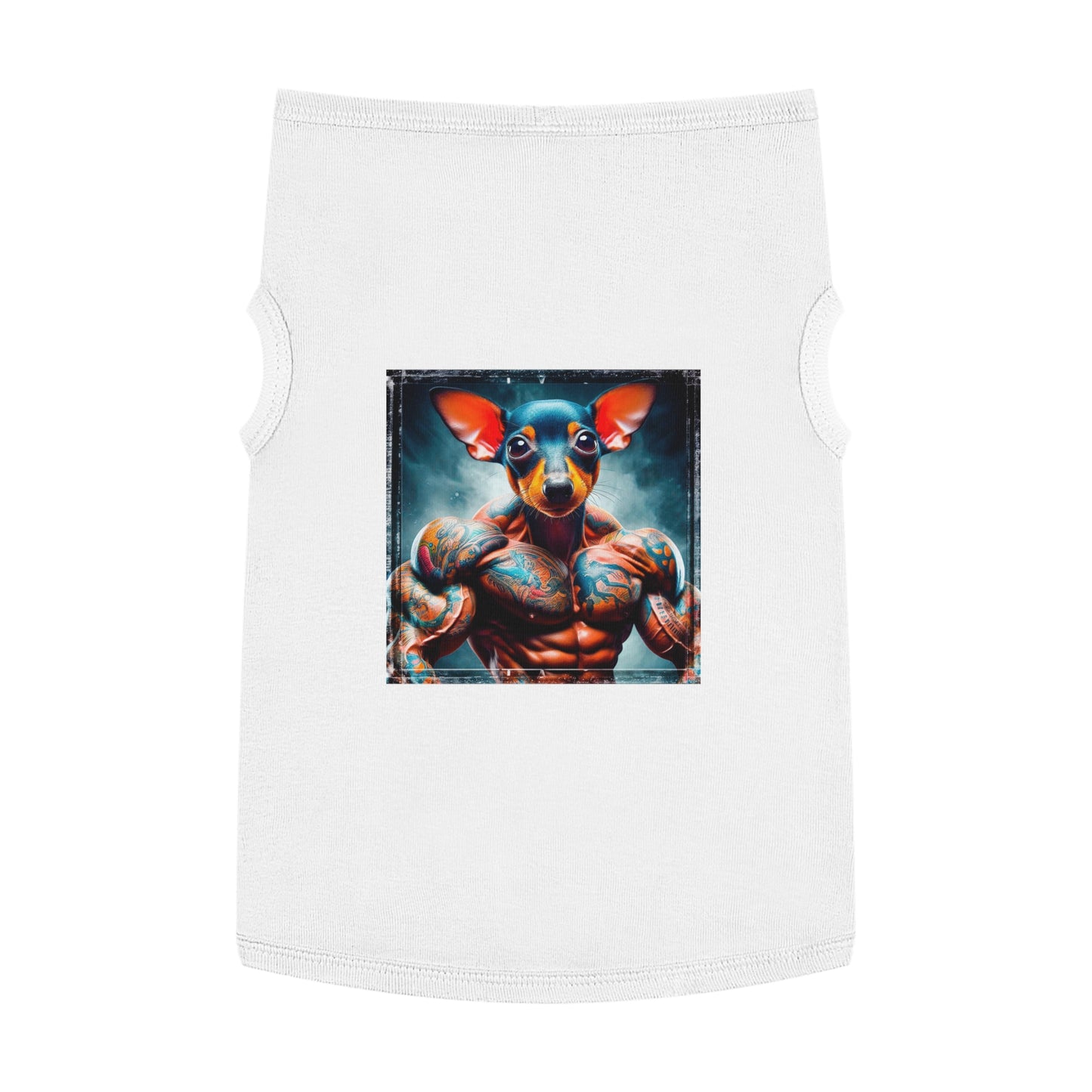 Pet Tank Top Rat Terrier arm day Pets Printify XL White