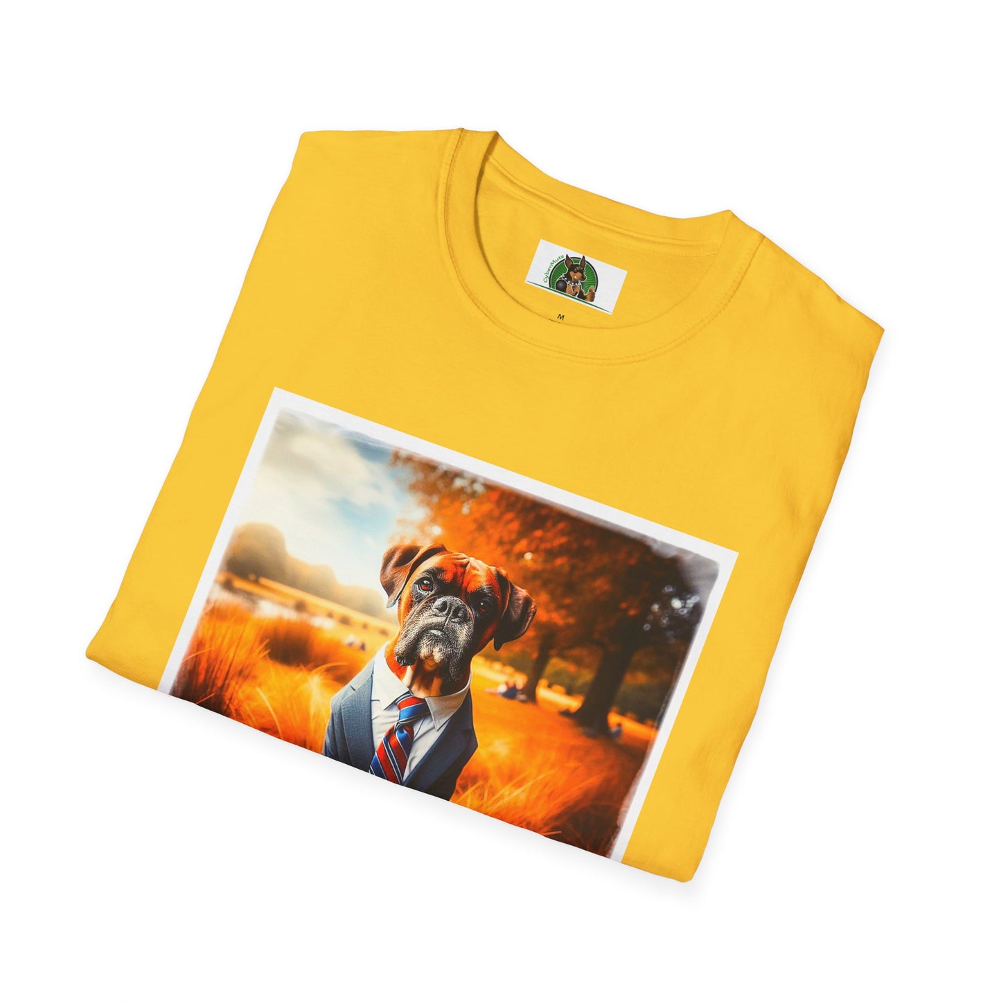 Boxer In Suit In In Field Shirt T-Shirt Printify