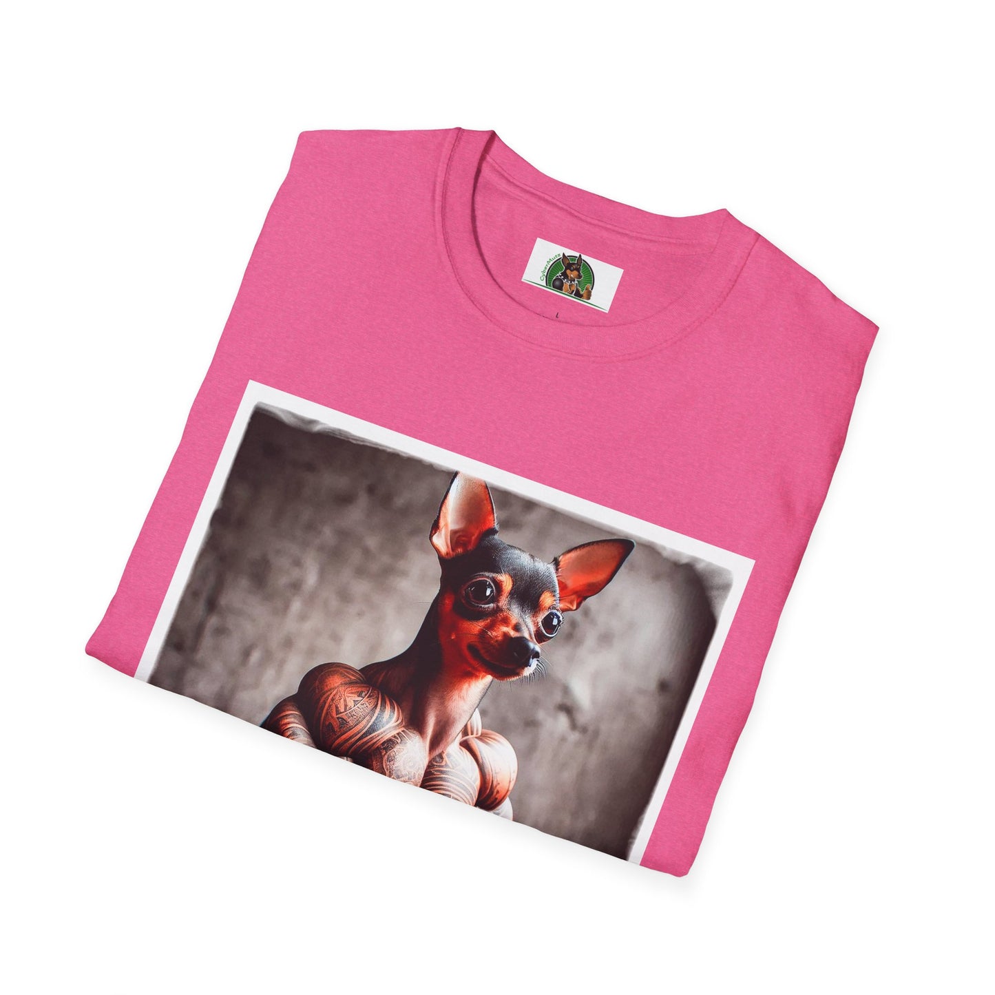 Min Pin T-Shirt tiny muscle man