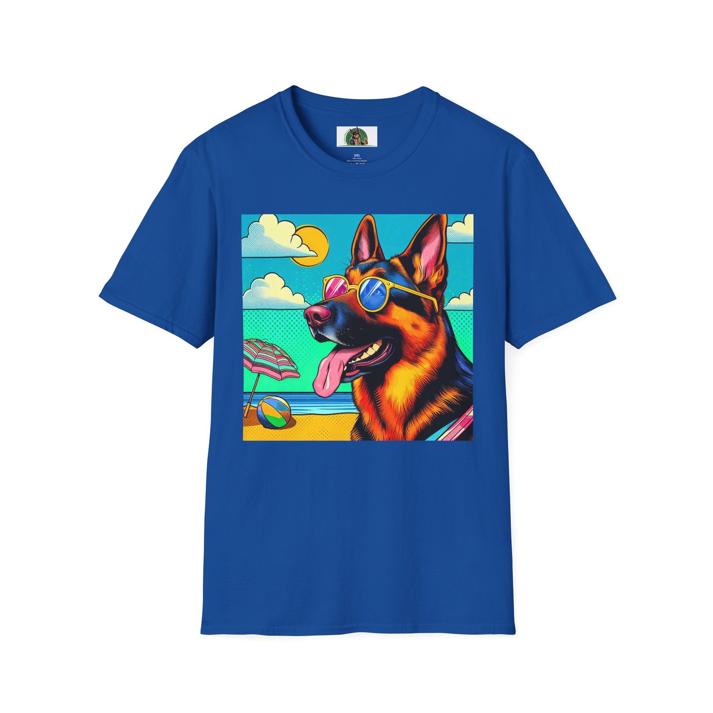 German Shepherd vacation shirt π T-Shirt Printify Royal S