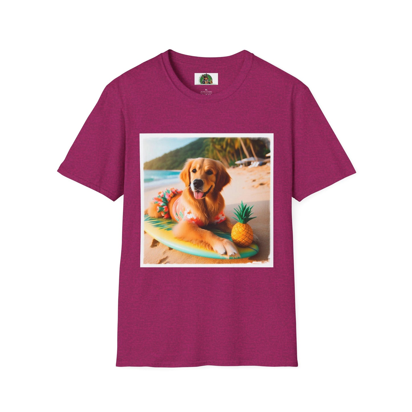 Golden Retriever swim day shirt T-Shirt Printify S Antique Heliconia
