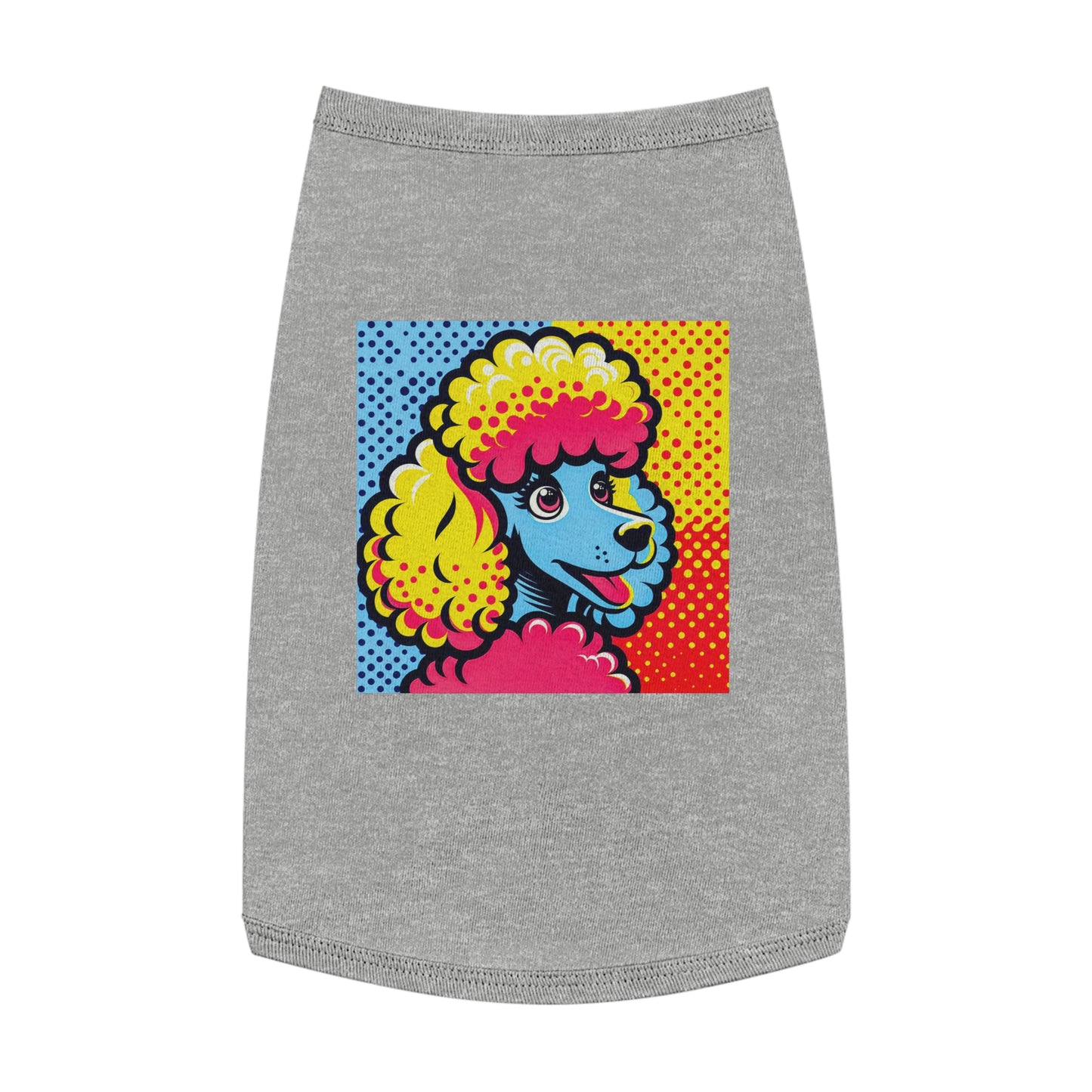 Pet Tank Top Poodle pretty colors Pets Printify L Heather