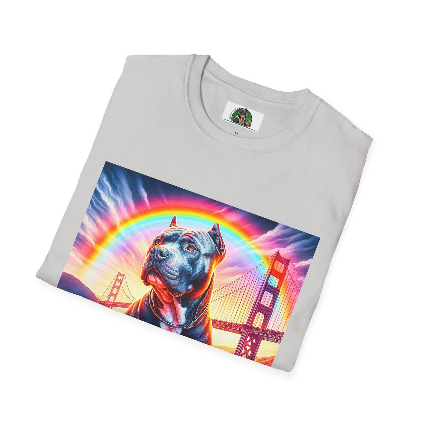 Pit Bull colorful bridge shirt