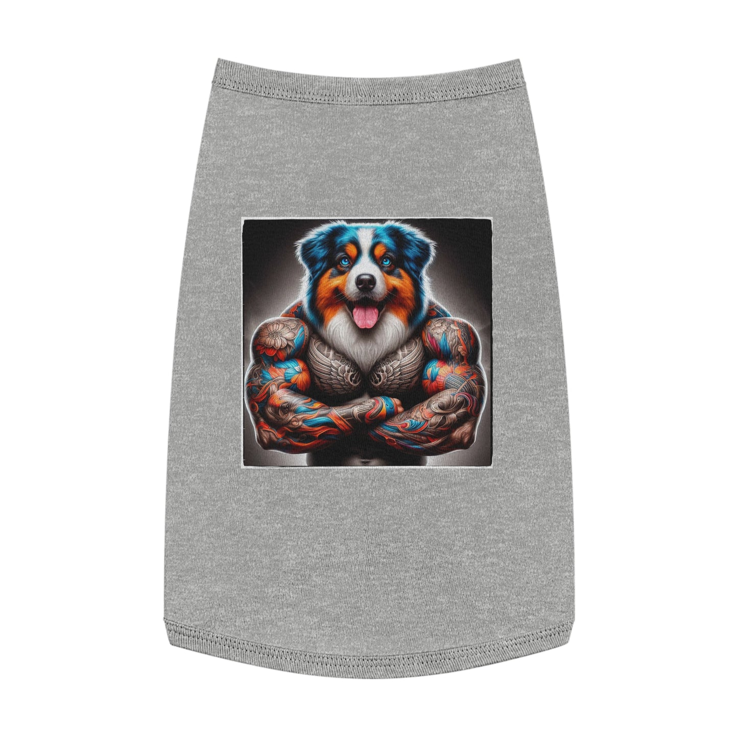 Pet Tank Top Australian Shepherd Pets Printify L Heather