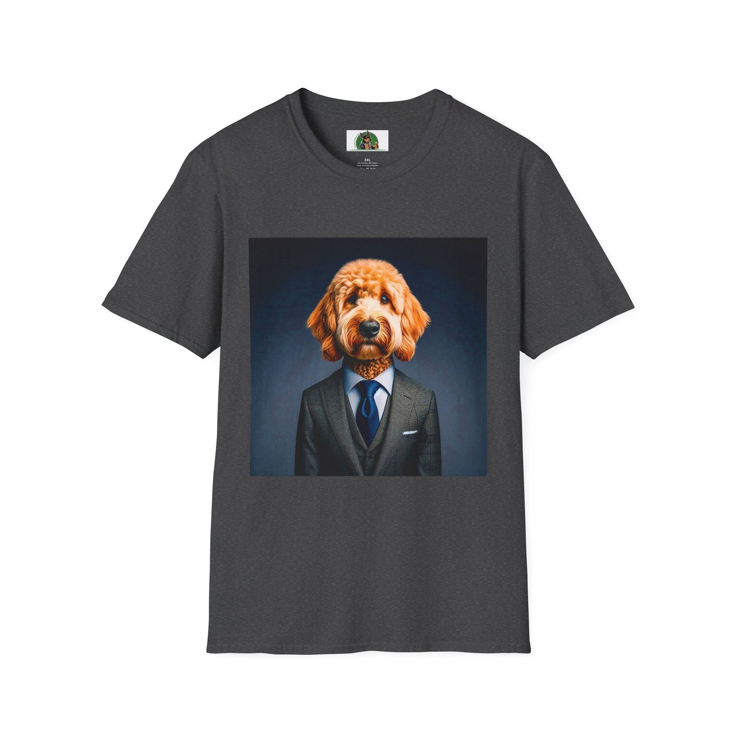 Golden Doodle professional businessman T-Shirt Printify XS Dark Heather
