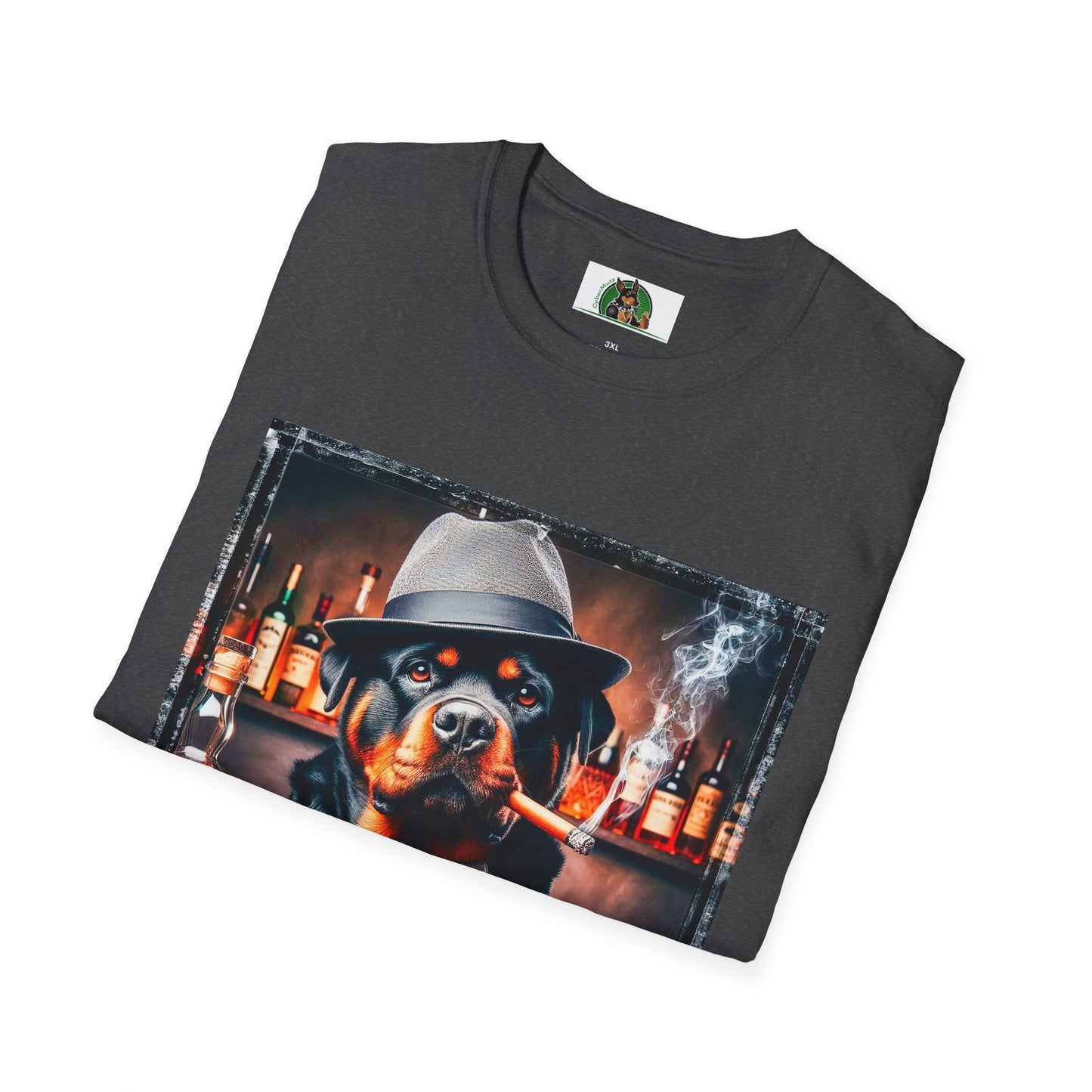 Rottweiler smoking a cigar shirt T-Shirt Printify