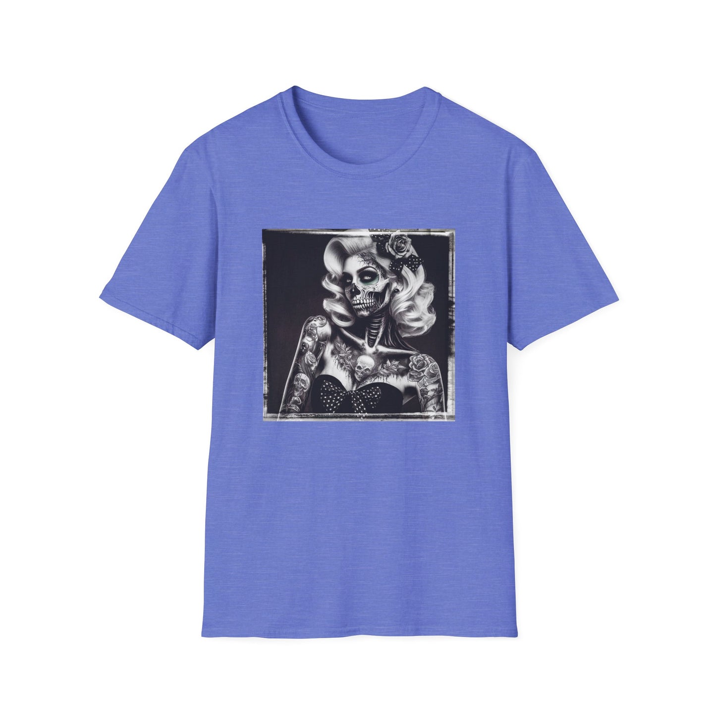 Zombie pin up shirt T-Shirt Printify S Heather Royal