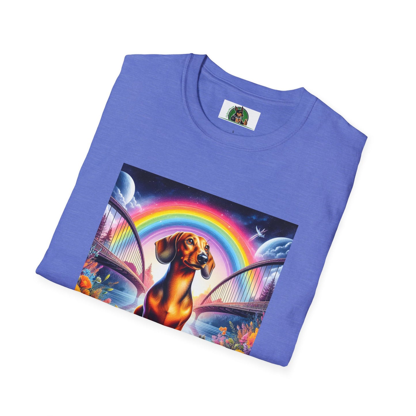 Dachshund colorful flowers t shirt