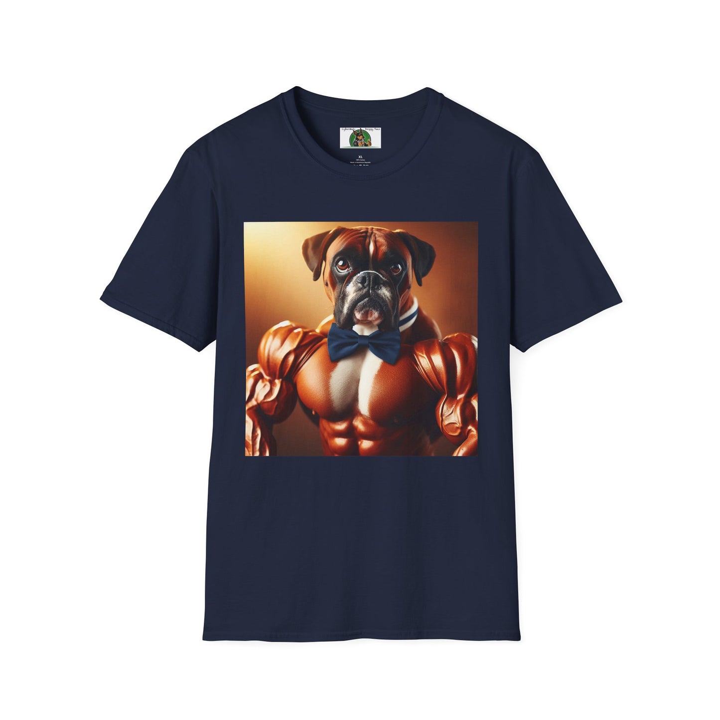 Muscle Boxer Unisex Softstyle T-Shirt T-Shirt Printify S Navy