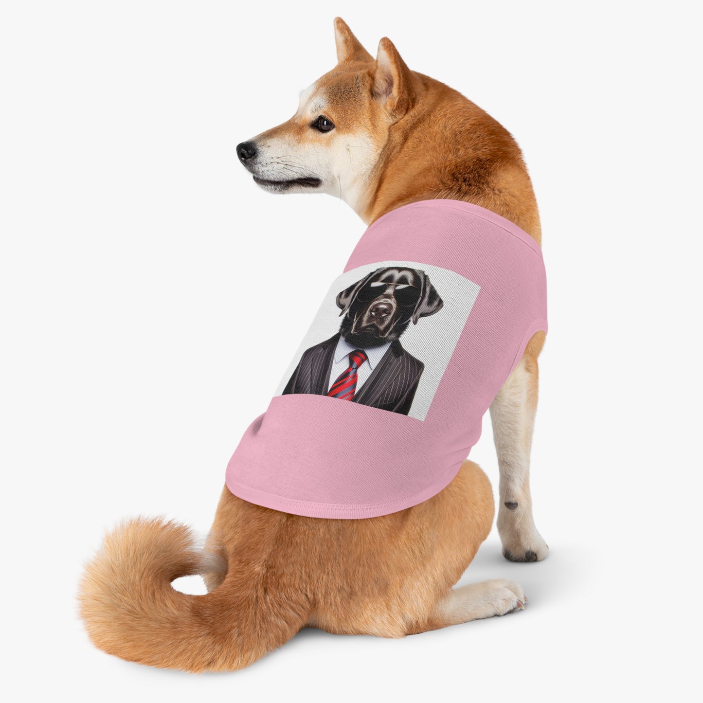 Labrador Retriever black suit shirt