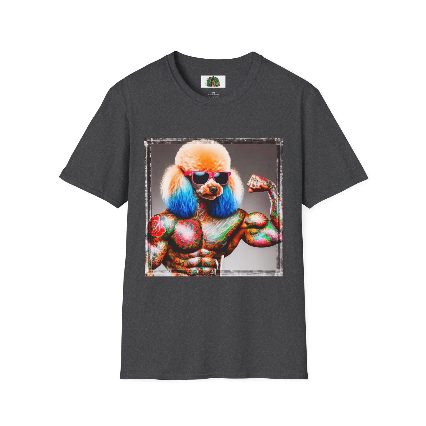 Poodle personal trainer shirt T-Shirt Printify XS Dark Heather