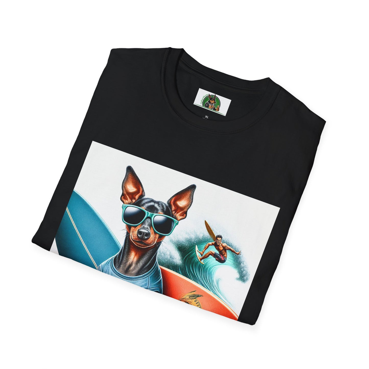 Min Pin T-Shirt surfing boy T-Shirt Printify