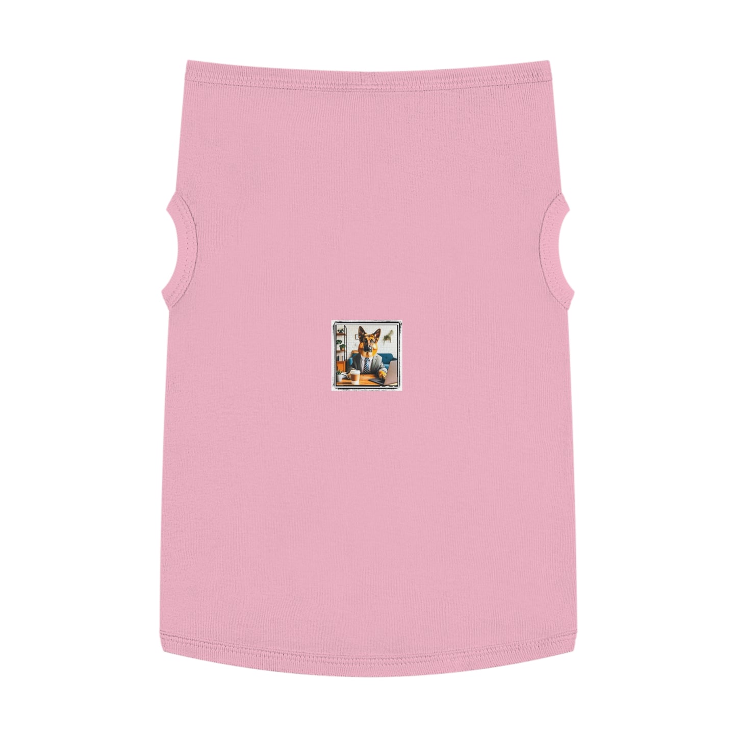 German Shepherd working man shirt Pets Printify XL Pink