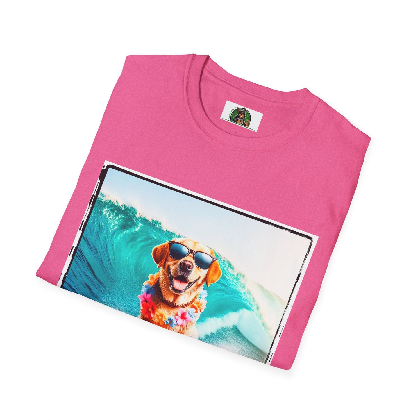 Labrador Retriever crashing waves shirt