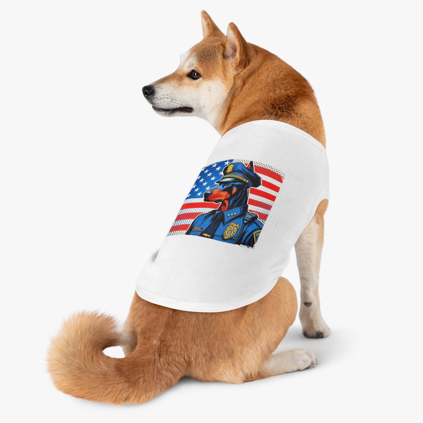 Pet Tank Top Doberman war cop t shirt