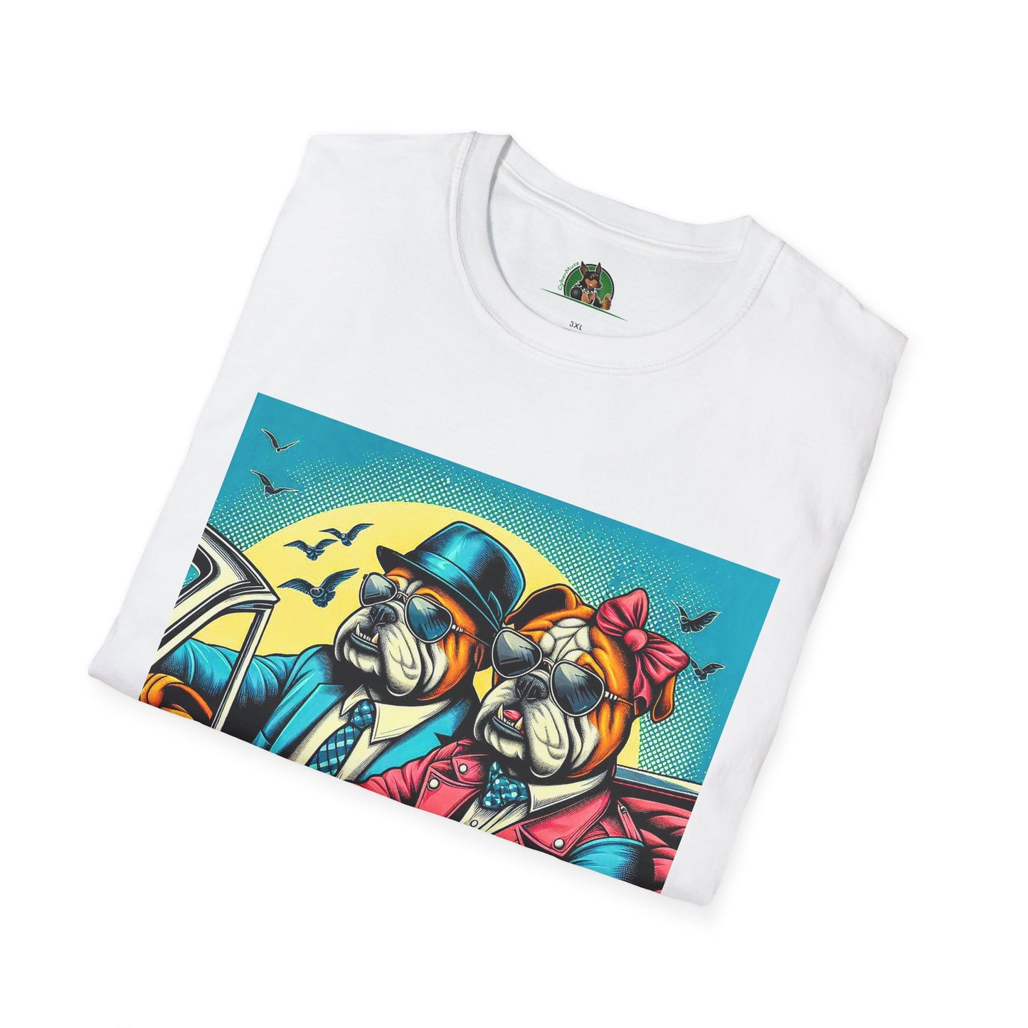 Wacky Bulldog couple t shirt T-Shirt Printify