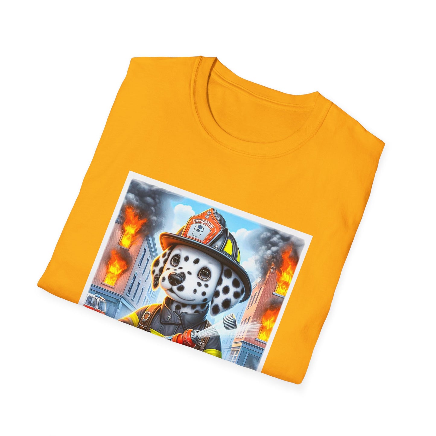 Dalmatian baby fireman t shirt