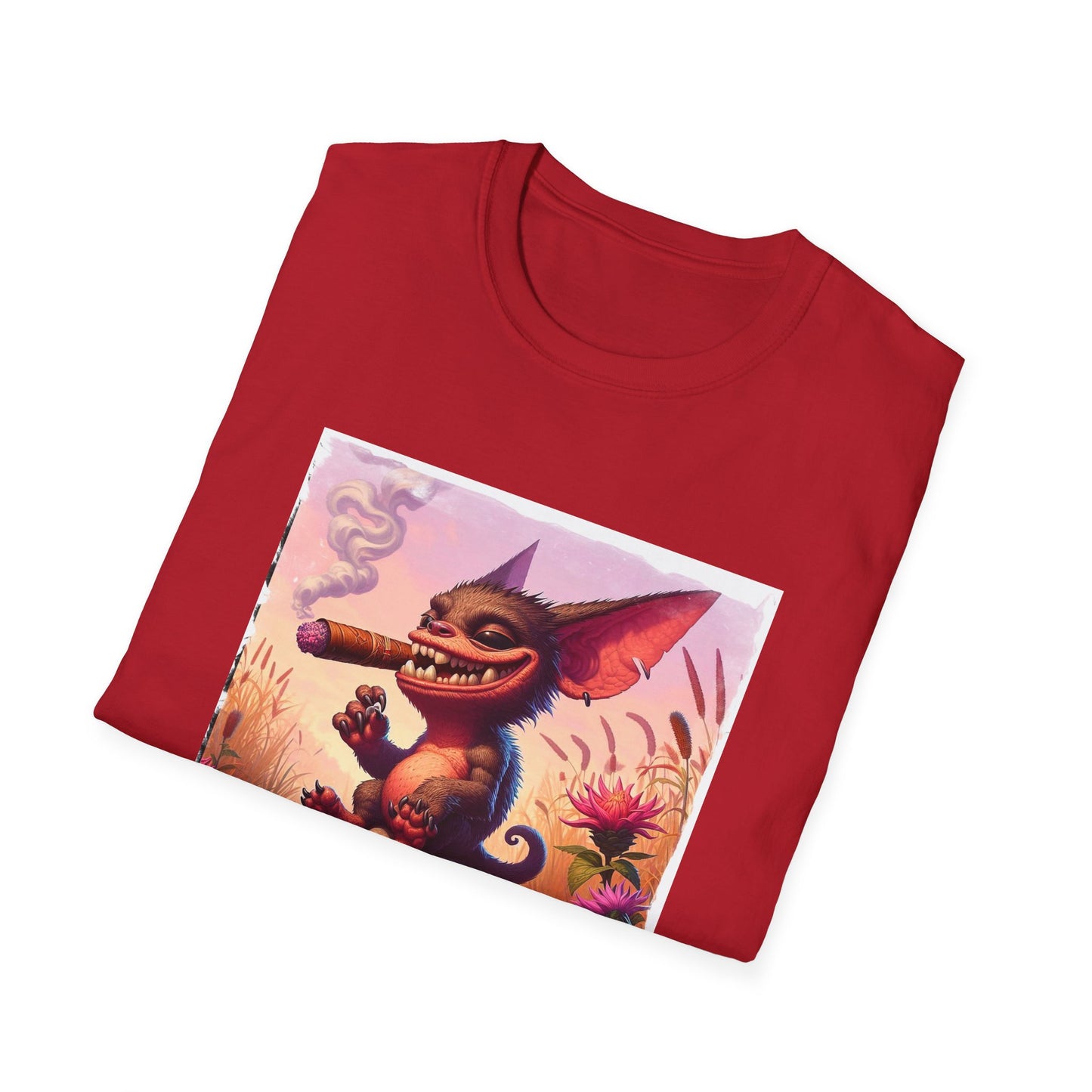 Chupacabra happily smoking t shirt