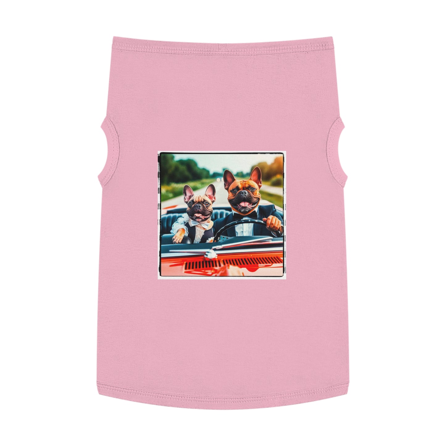 Wacky Pet Tank Top French Bulldog happy groomsmen t shirt Pets Printify XL Pink