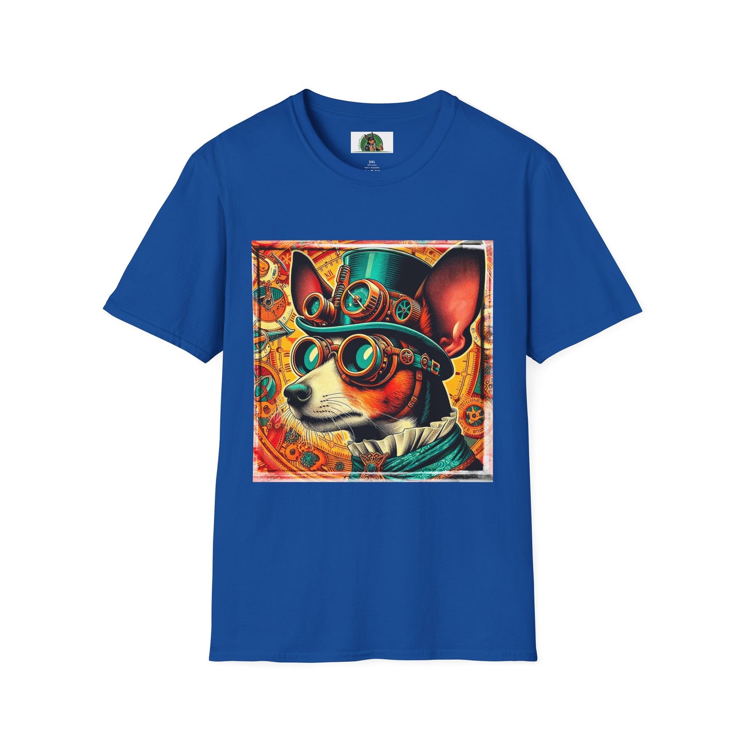Rat Terrier T-Shirt steam punk T-Shirt Printify XS Royal