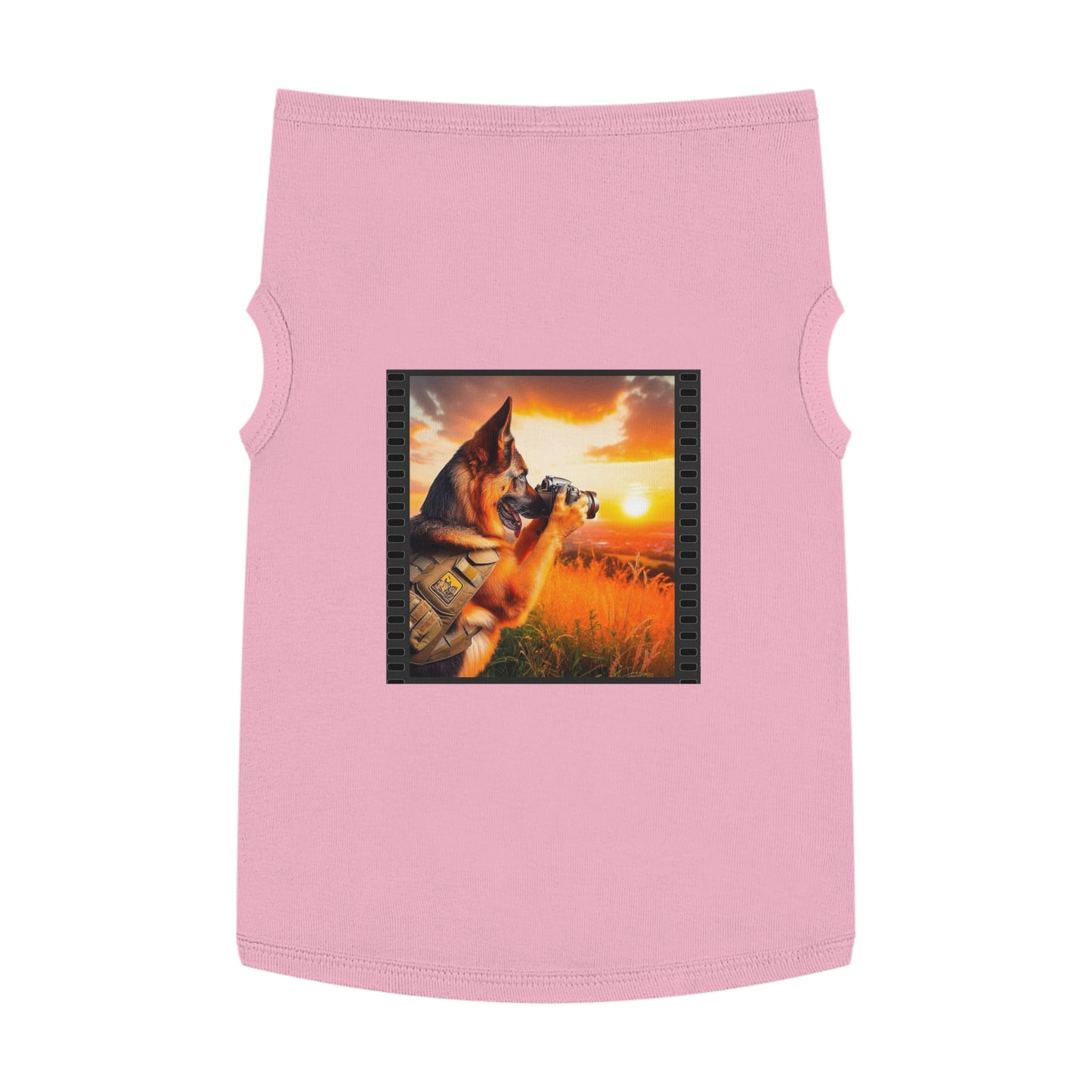 German Shepherd photographer shirt Pets Printify XL Pink