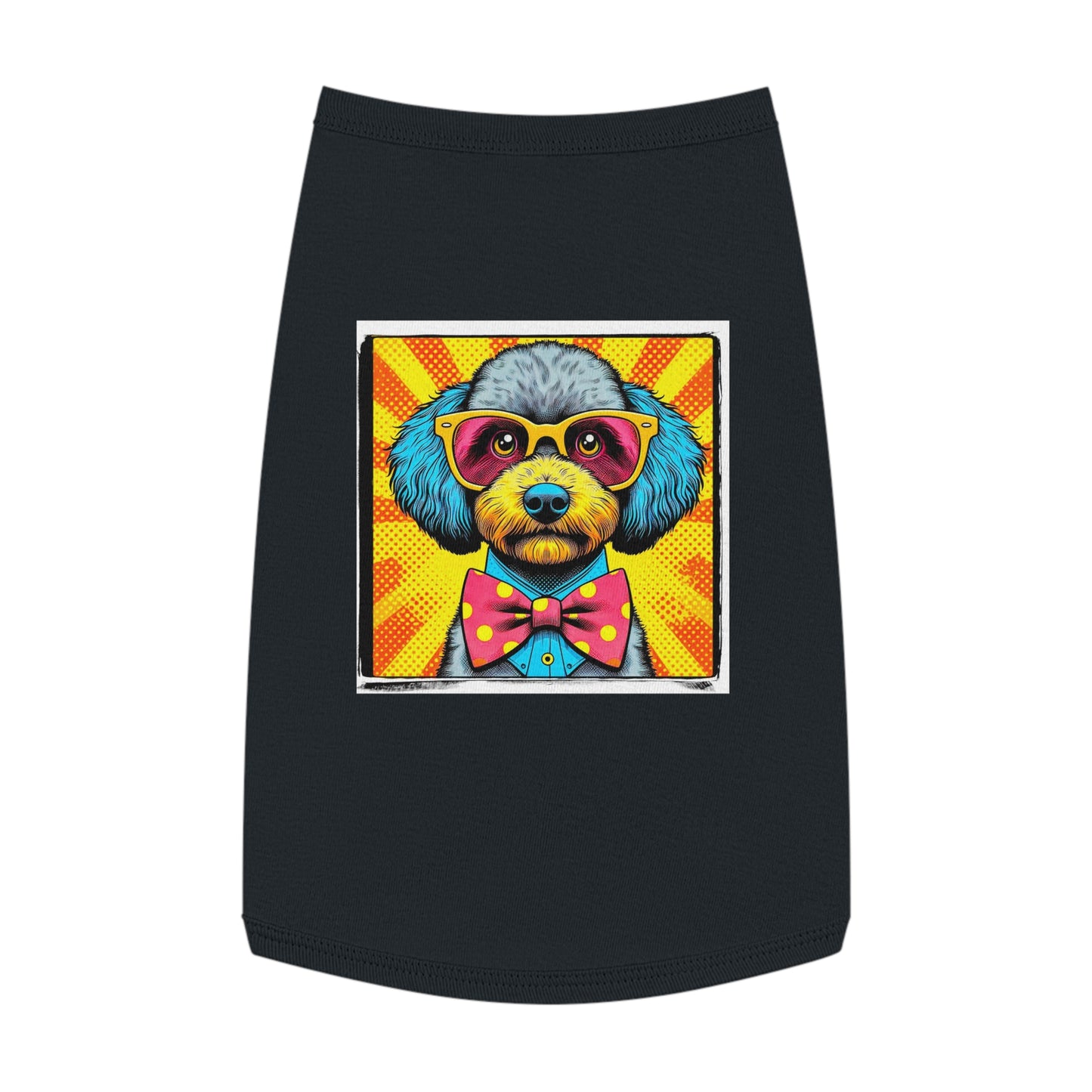 Pet Tank Top Sheepadoodle pop art Pets Printify L Black