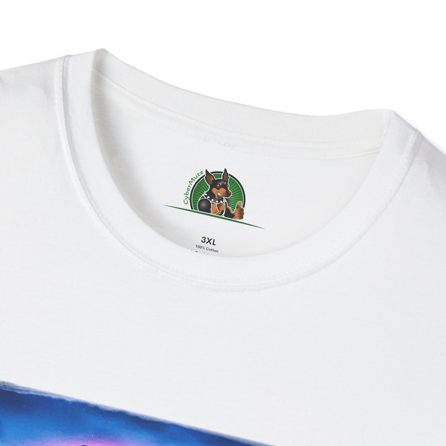 Min Pin T-Shirt rainbow T-Shirt Printify