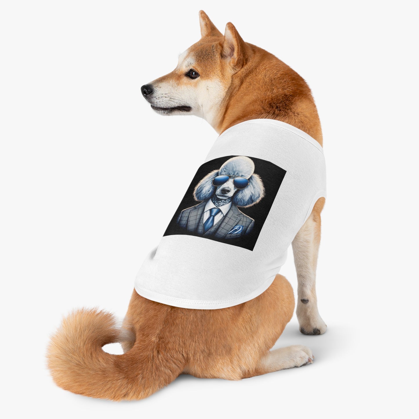 Pet Tank Top Poodle serious business