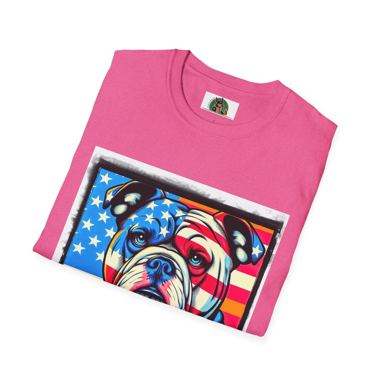 Bulldog Stars and Stripes t shirt