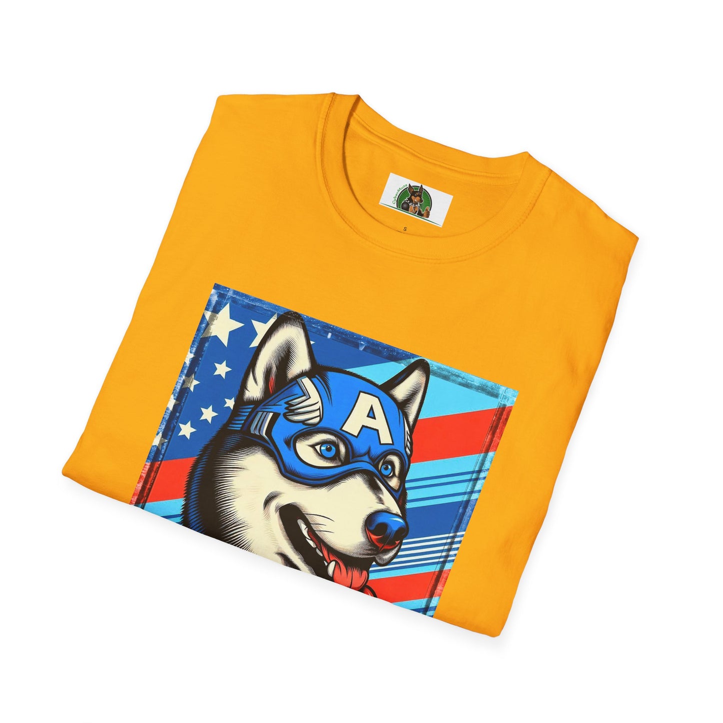Husky super hero shirt